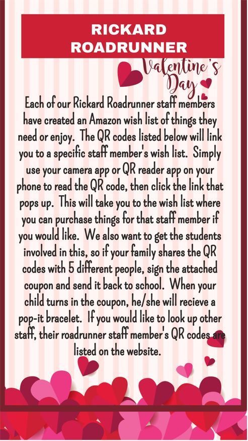 Staff QR Codes