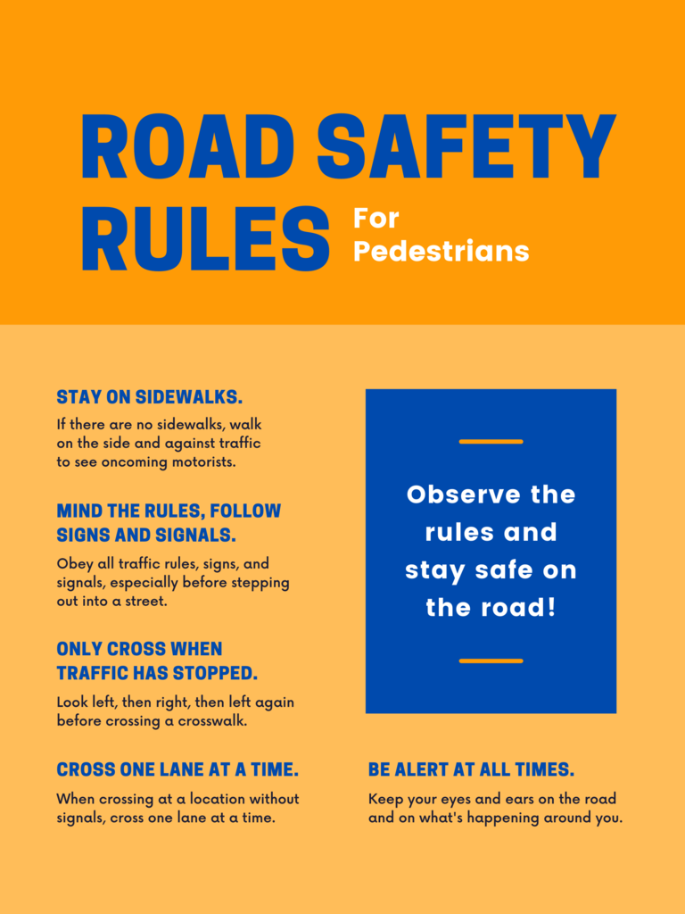 Pedestrian Safety Rules