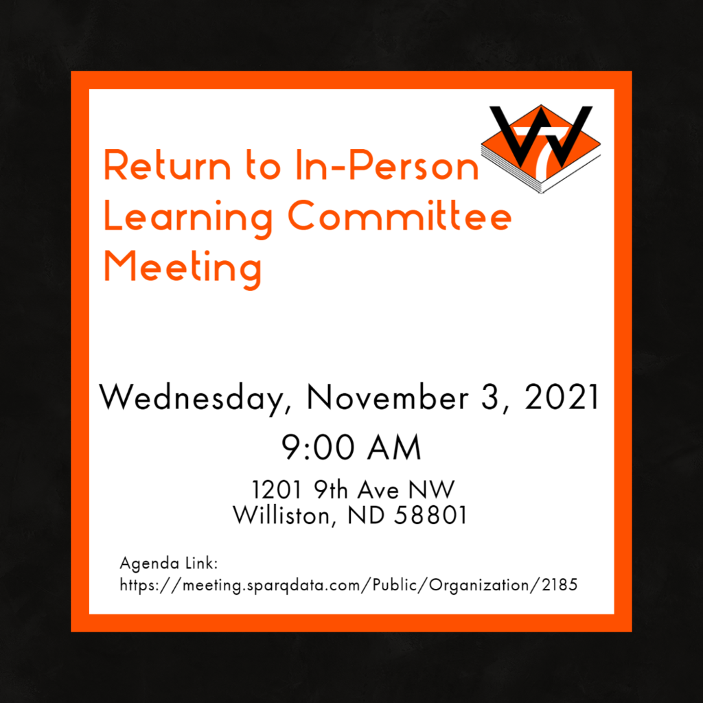 Return to In-Person Meeting 11/3/2021 at 9:00 a.m.