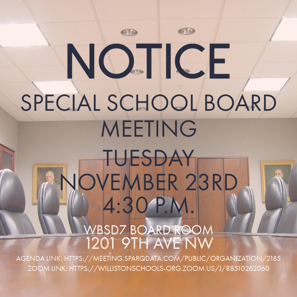 Special School Board 11/23/21