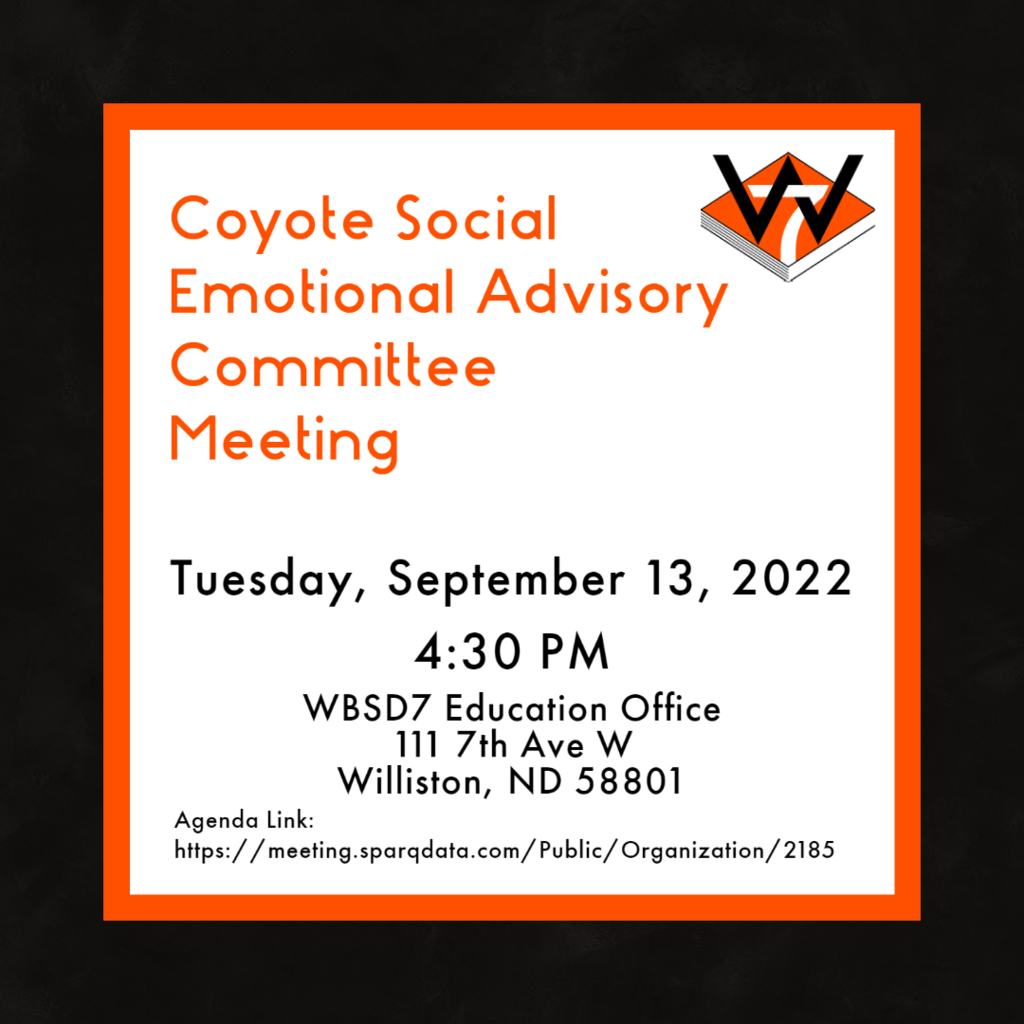 Coyote Social Emotional Advisory Committee 9/13/2022