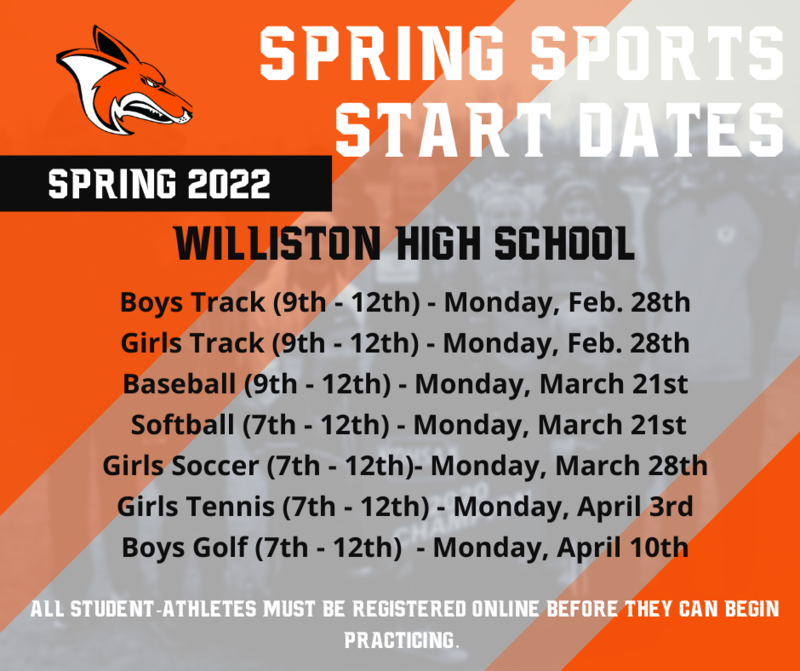 HS Spring Sports Start Dates Coyotes Athletics & Activities